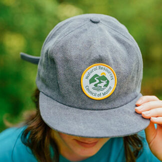 new NRCM logo cap with embroidered patch